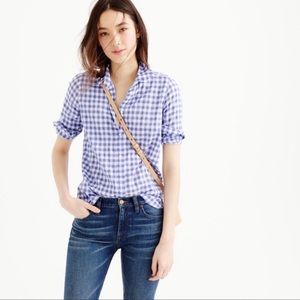 3 for $15! J. Crew Purple Gingham Shirt